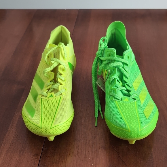 Adidas Adizero Electric Snack Attack - Lemon Lime Size 10 Football Cleats - Picture 7 of 9